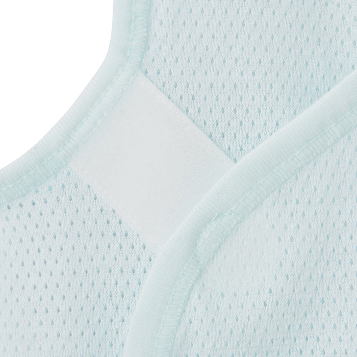 ピュアベールノースリーブ前あきメッシュ天竺ボディシャツ