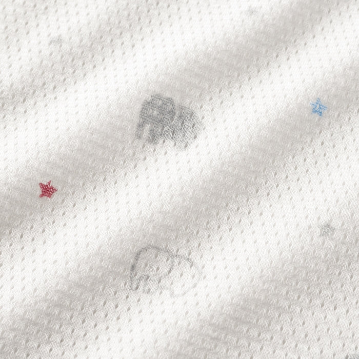 ピュアベール総柄ノースリーブメッシュ天竺ボディシャツ