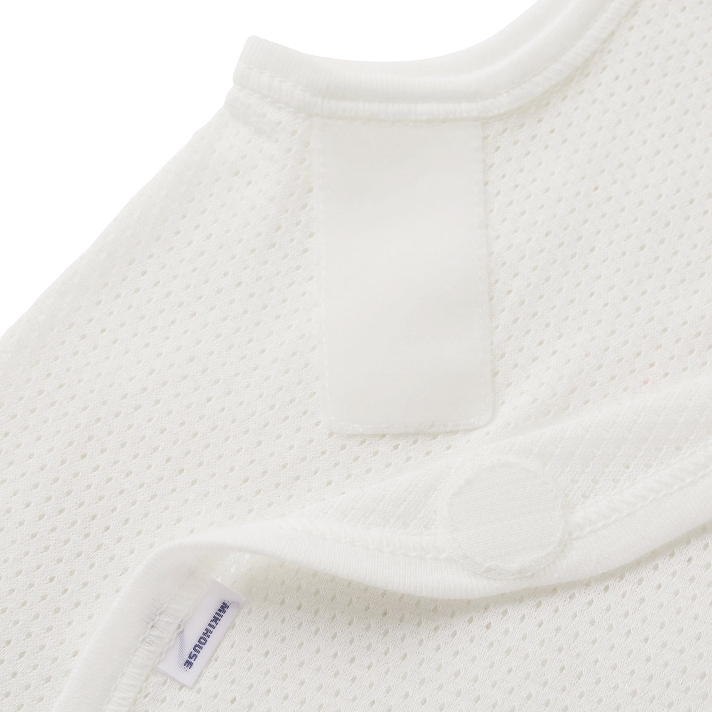Pure veil sleeveless open front mesh jersey body shirt