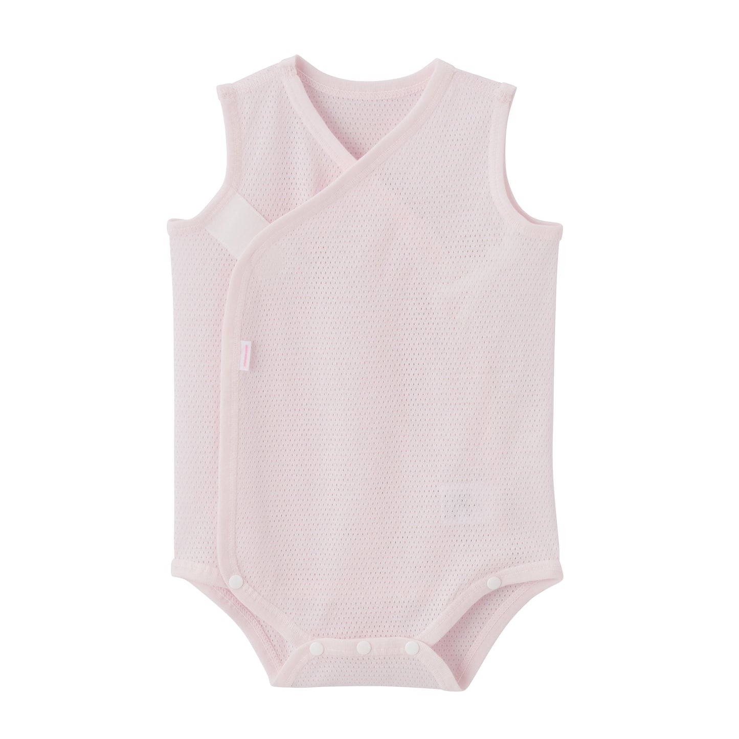 Pure veil sleeveless open front mesh jersey body shirt