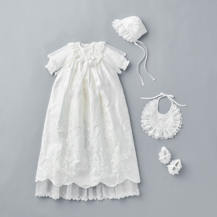 【ゴールドレーベル】シルクレースセレモニードレスセット