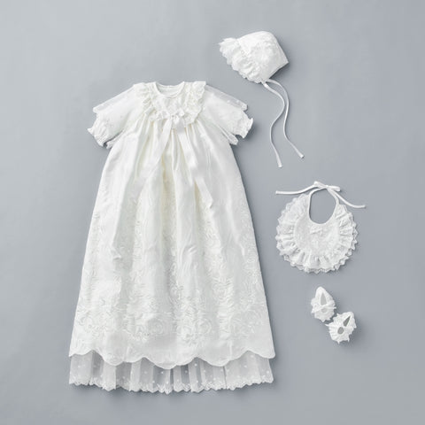 【ゴールドレーベル】シルクレースセレモニードレスセット