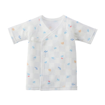 Pure veil knit gauze short underwear blue 商品画像
