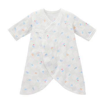 Pure veil knit gauze combination underwear blue 商品画像