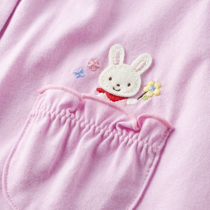 MIKIHOUSE 小花柄 ショートオール ラベンダー 80cm 新品タグ付 セール30%OFF！ミキハウス 小花柄 ショートオール(60-80cm