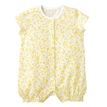 [Thanksgiving] All-over pattern shortalls [No cancellations or returns] 白×黄 商品画像