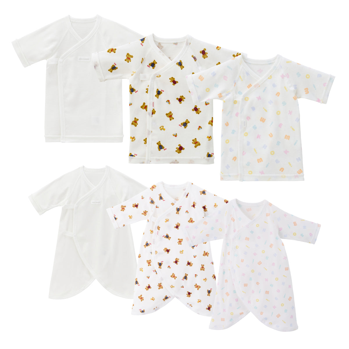 フライス肌着セット（男女兼用6点）