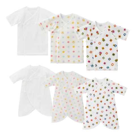 ニットガーゼ肌着セット（男女兼用6点）