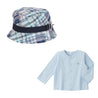 [仅网络]紫外线保护婴儿帽子和开衫套装