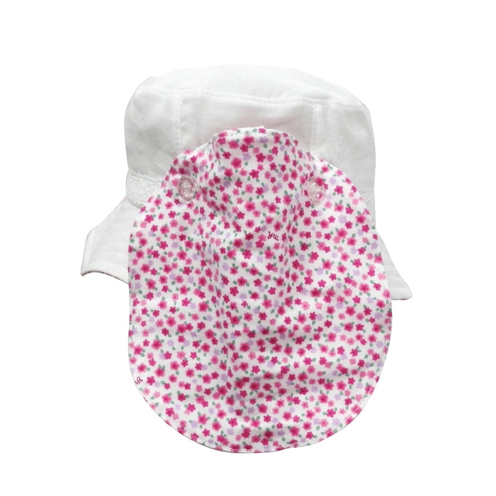 [WEB only] UV protection baby hat and cardigan set