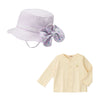 [WEB only] UV protection baby hat and cardigan set