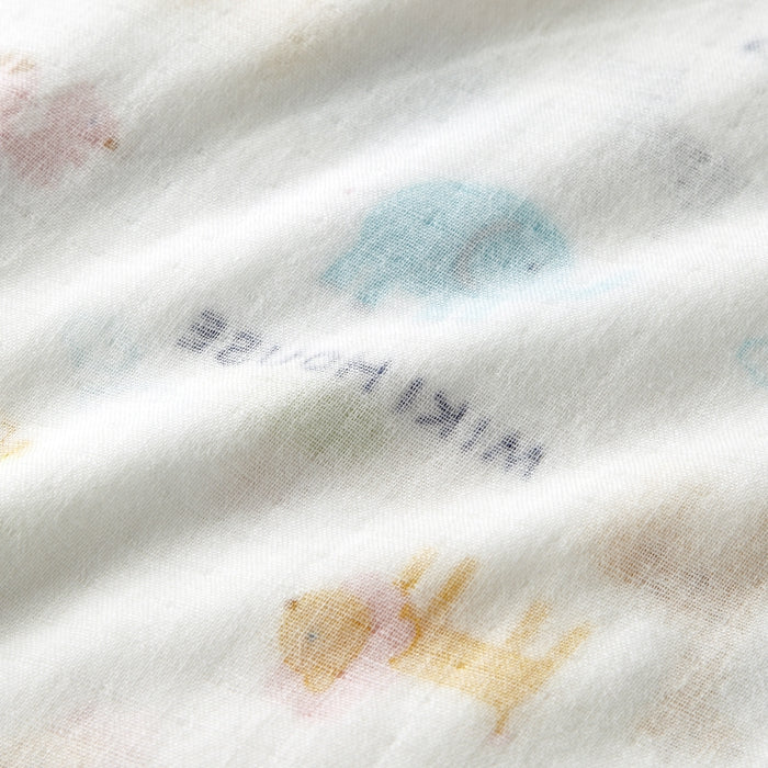 Gauze mattress cover (animal pattern)