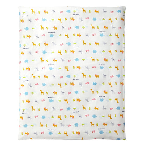 Gauze duvet cover (animal pattern)