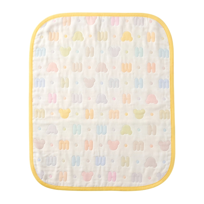 Pastel logo pattern gauze blanket