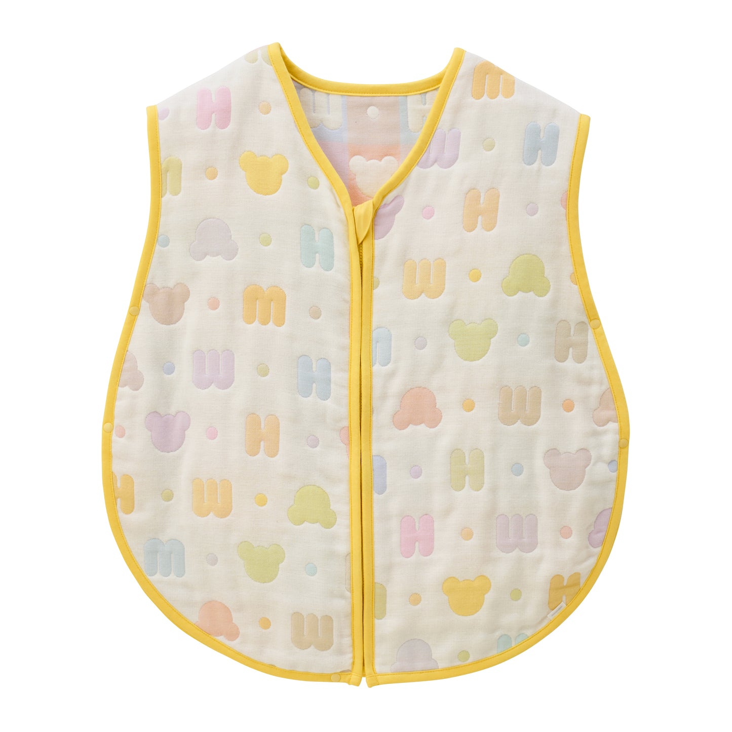 Pastel logo pattern gauze sleeper