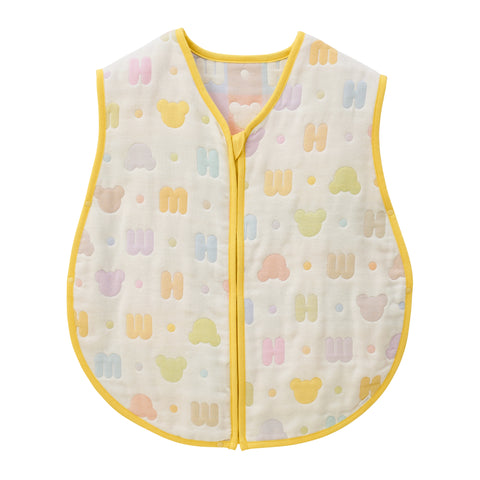 Pastel logo pattern gauze sleeper