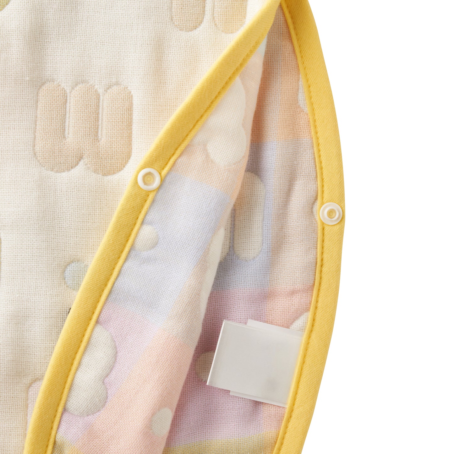 Pastel logo pattern gauze sleeper