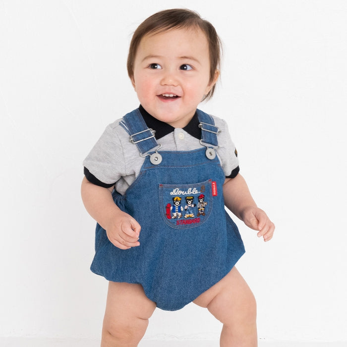 感謝祭】Mr.Bデニムロンパース【キャンセル・返品不可】 – ミキハウス