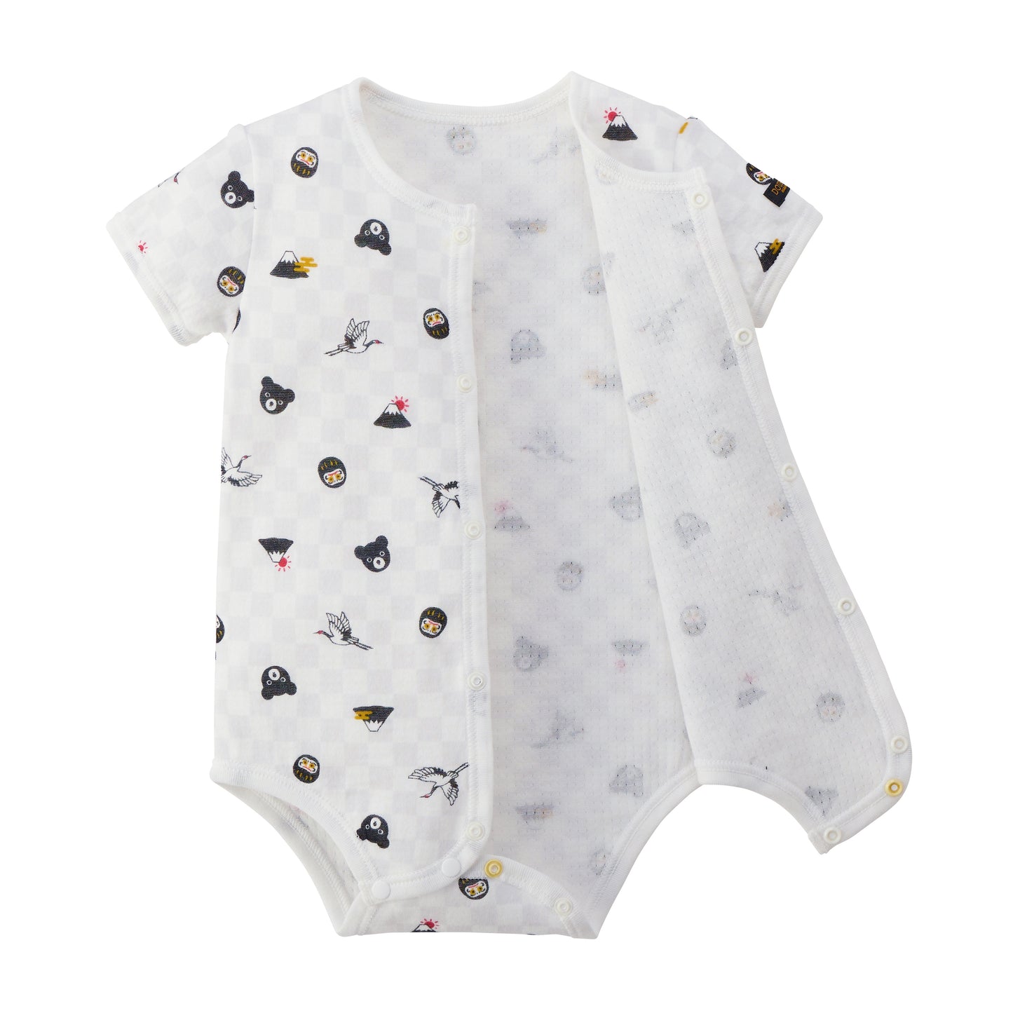 ピュアベール半袖ニットガーゼボディシャツ