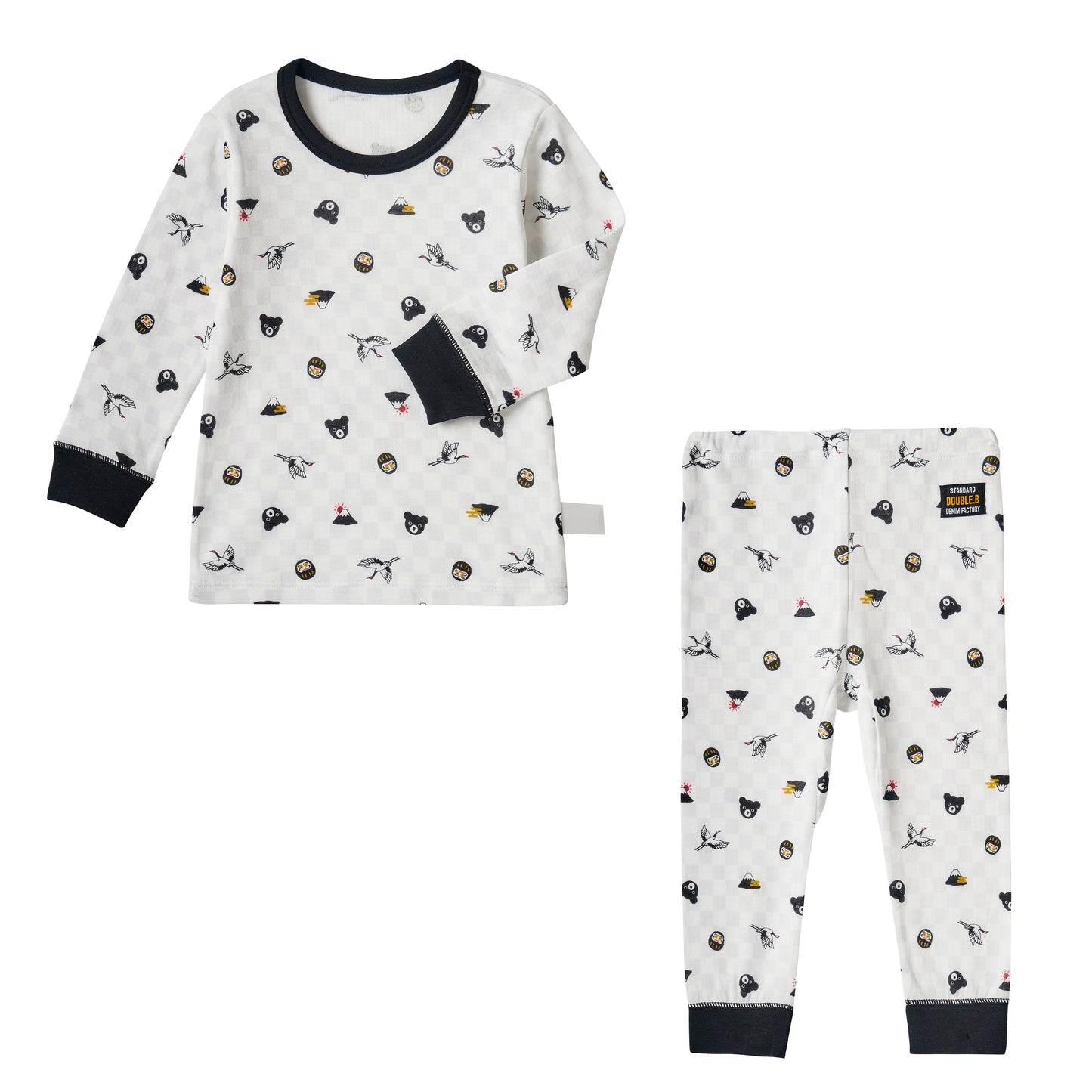 ピュアベール長袖ニットガーゼ肌着セット