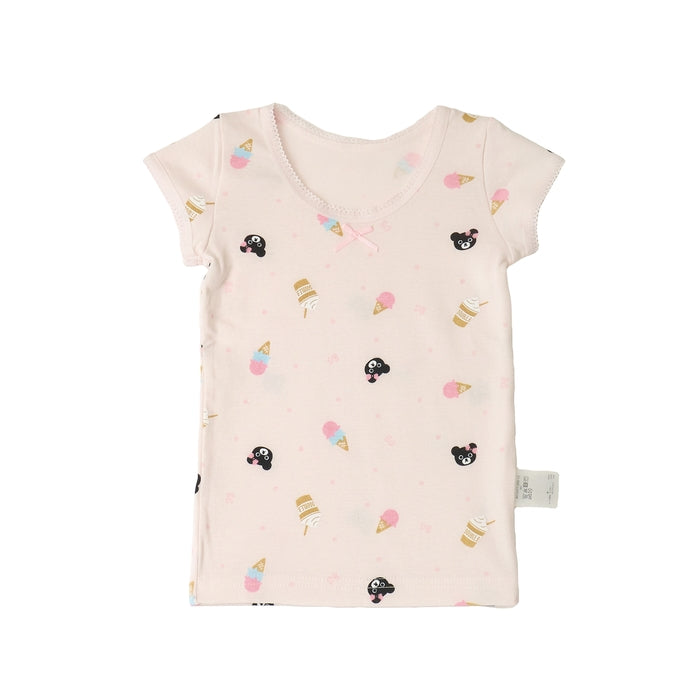 [Thanksgiving] Dot ice cream pattern T-shirt set [Underwear] [No cancellations or returns]