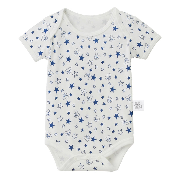 [Thanksgiving] Short-sleeved star pattern milled body shirt [No cancellations or returns]