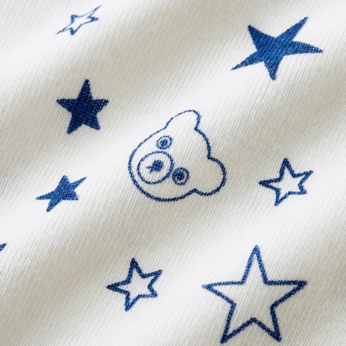 [Thanksgiving] Short-sleeved star pattern milled body shirt [No cancellations or returns]