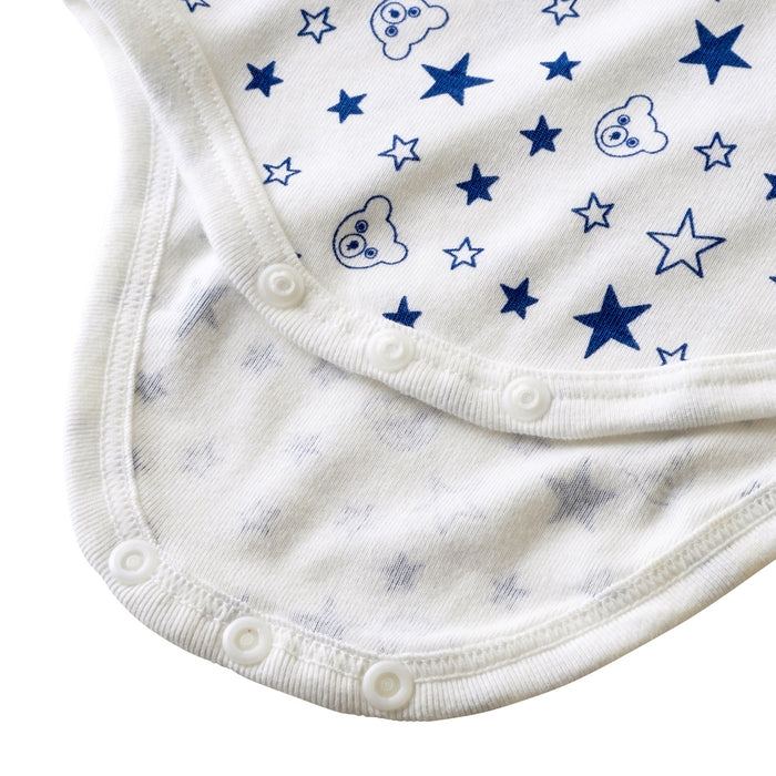 [Thanksgiving] Short-sleeved star pattern milled body shirt [No cancellations or returns]