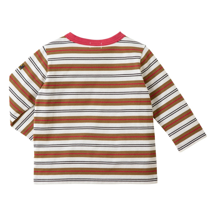 [Thanksgiving] Border long sleeve T-shirt [No cancellations or returns]