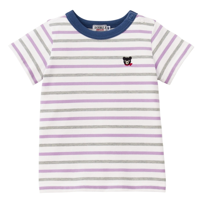 [Thanksgiving] Border short-sleeved T-shirt [No cancellations or returns]