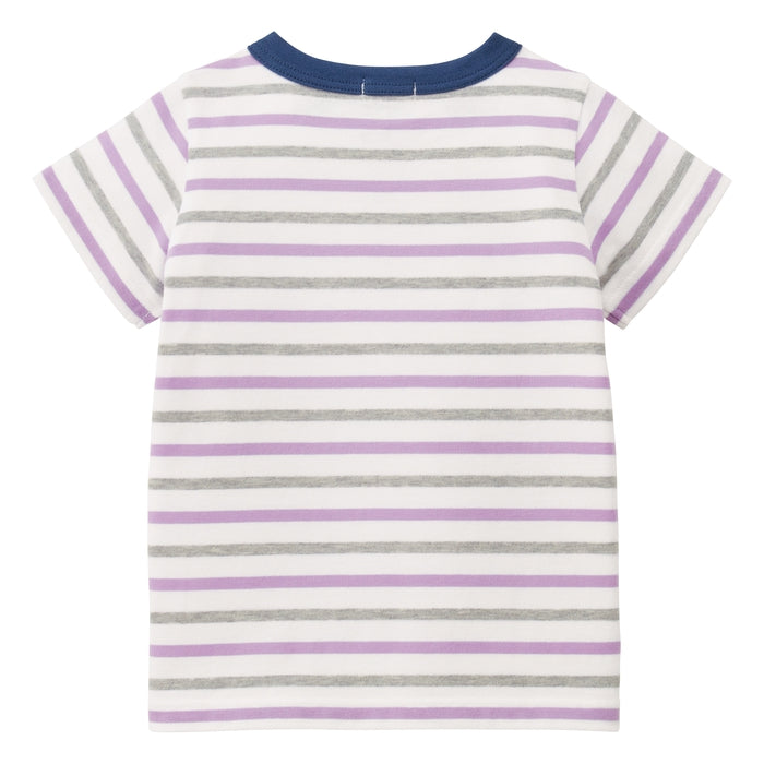 [Thanksgiving] Border short-sleeved T-shirt [No cancellations or returns]
