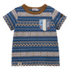 [Thanksgiving] Jacquard pattern short sleeve T-shirt [No cancellations or returns]