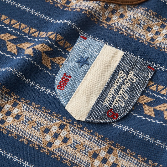 [Thanksgiving] Jacquard pattern short sleeve T-shirt [No cancellations or returns]