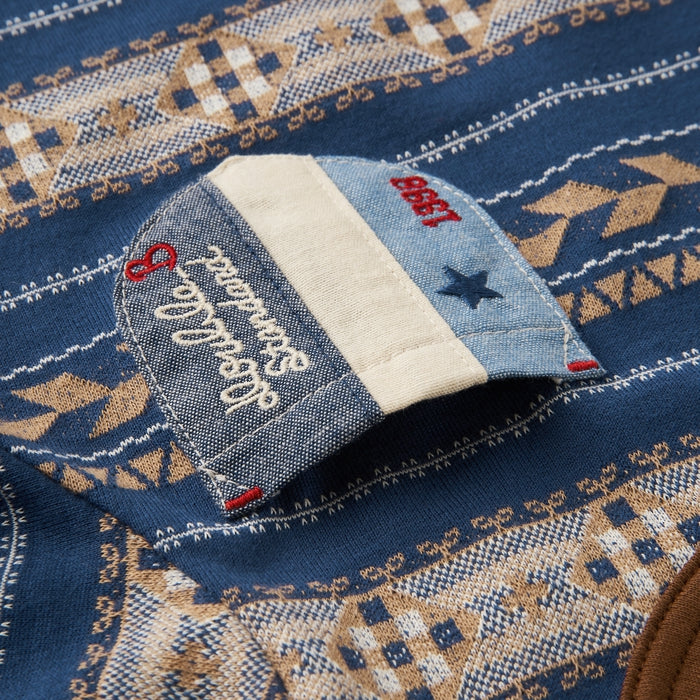 [Thanksgiving] Jacquard pattern short sleeve T-shirt [No cancellations or returns]