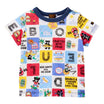 [Thanksgiving] All-over pattern short-sleeved T-shirt [No cancellations or returns]