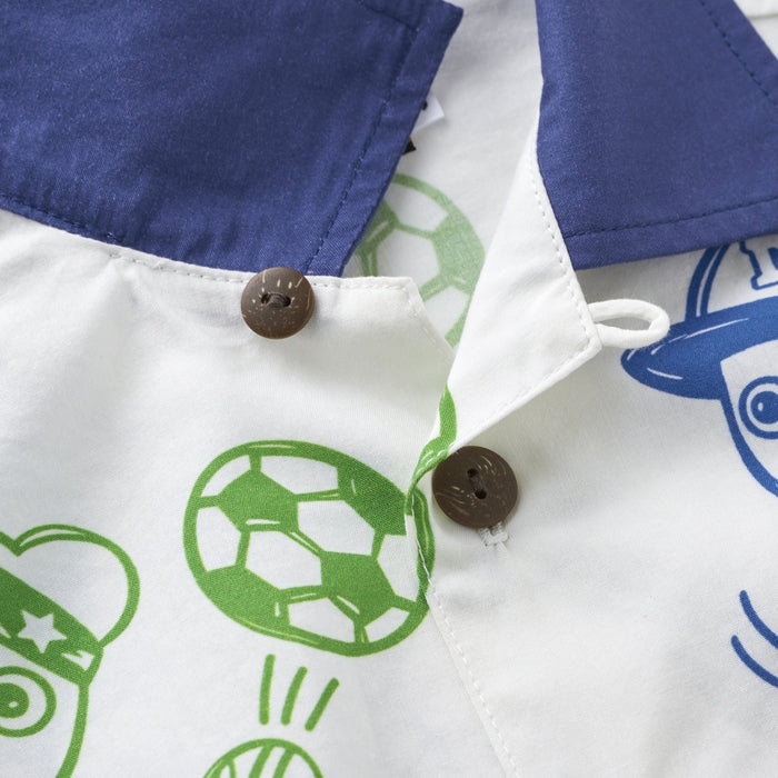 짧은 슬리브 셔츠