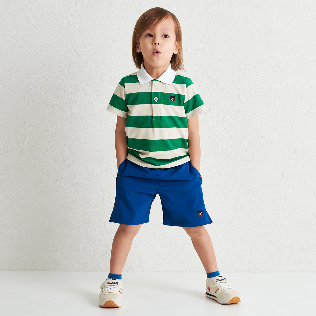 짧은 슬리브 폴로 셔츠