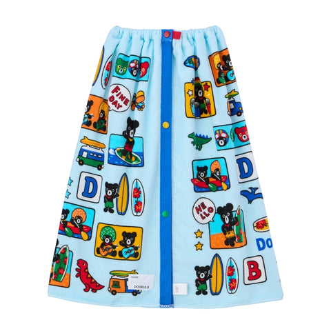 スナップ付ビーチタオル