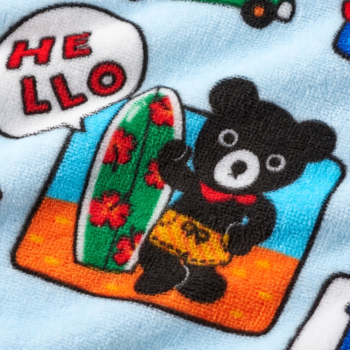 スナップ付ビーチタオル