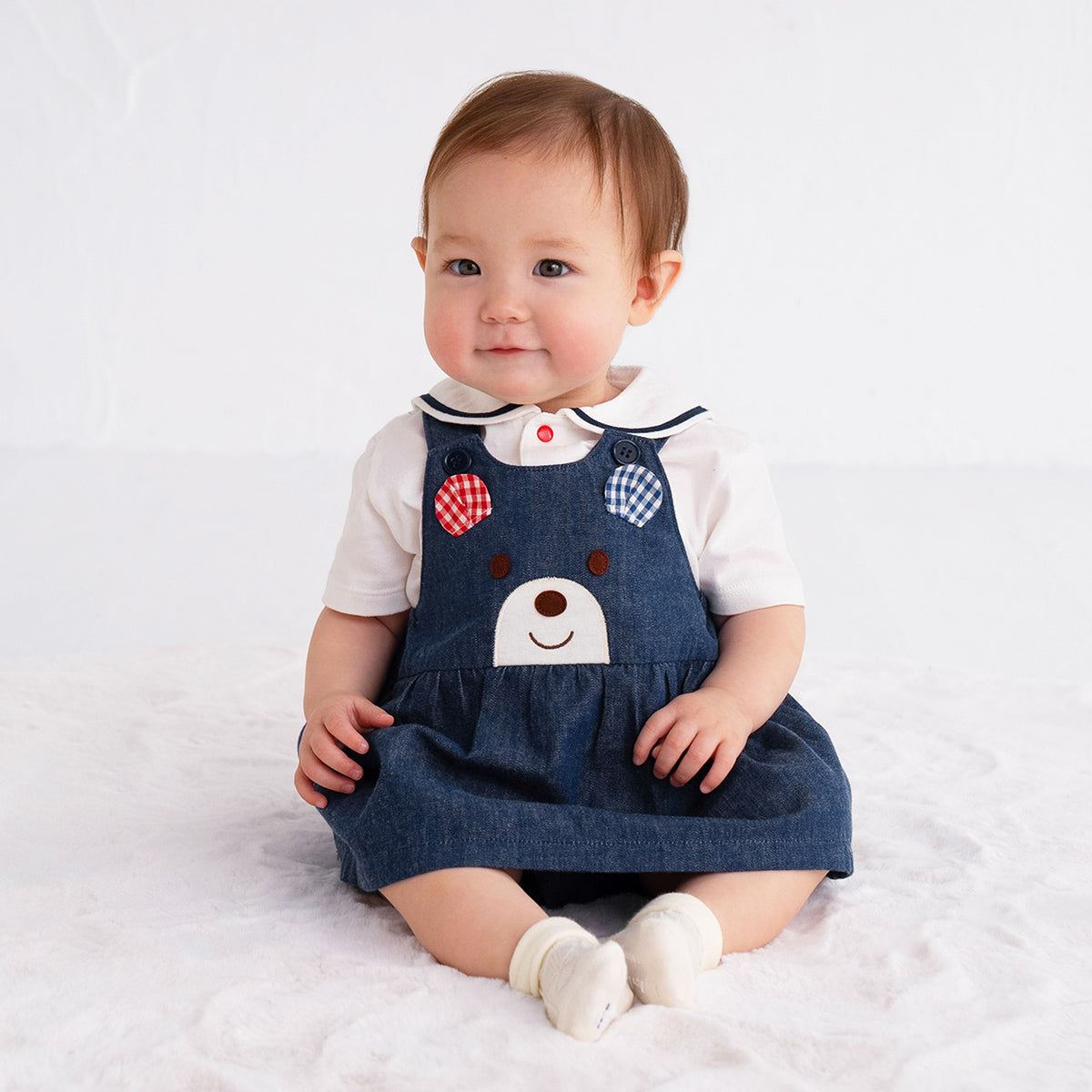 スカート付ロンパース