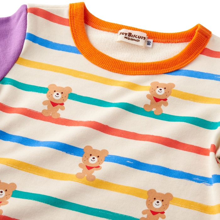 배꼽 랩이있는 긴 소매 잠옷