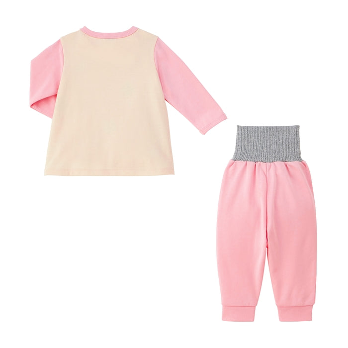 长袖睡衣和腹部包裹