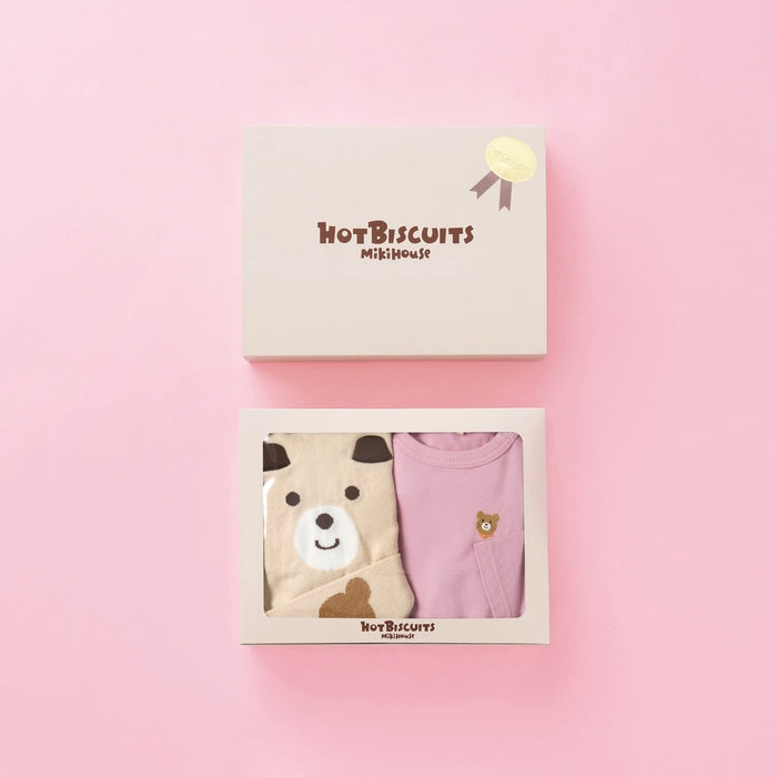 Miki House Hot Biscuits 4点セット ミキハウスホットビスケッツ＞ベビー肌着セット 新生児肌着（4点