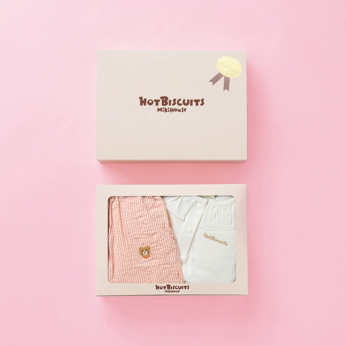 Short-sleeved T-shirt & 5/4 length pants set [with box]
