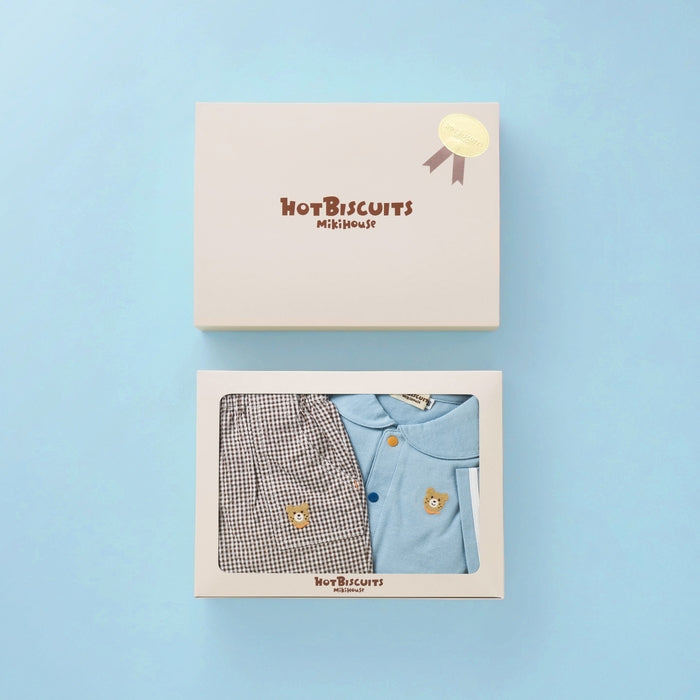 Short-sleeved T-shirt & 5/4 length pants set [with box]