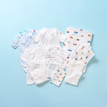 スターターセット13点(出産準備特別セット)【春夏用(総柄)】