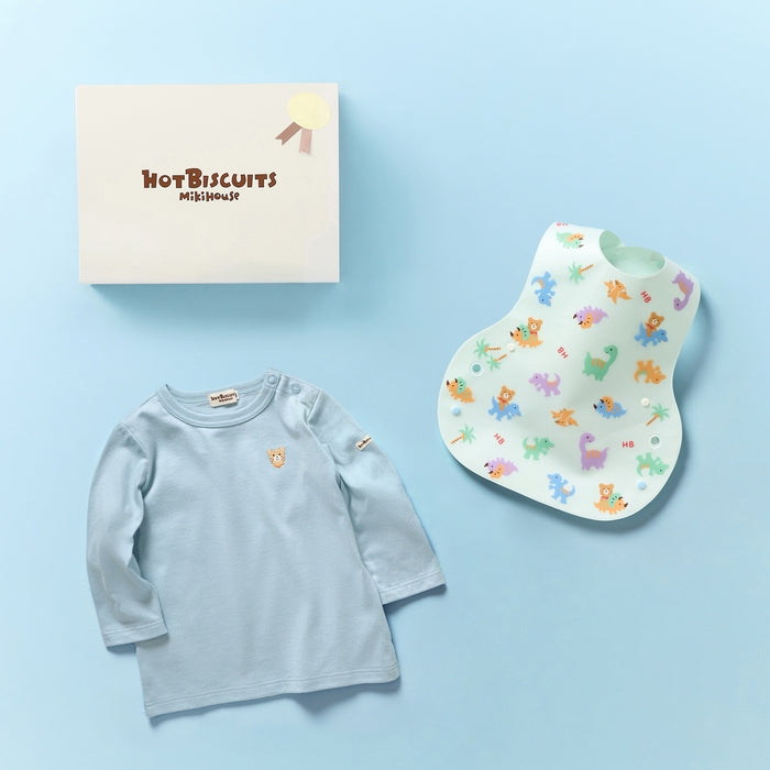 Long sleeve T-shirt & lunch tie set [BOX included] – ミキハウス
