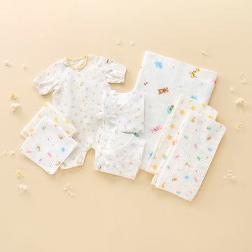 8-piece starter set (birth preparation set) [for spring/summer (allover pattern)] multi color 商品画像