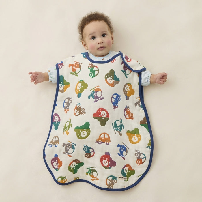 Animal pattern 6-layer gauze sleeper