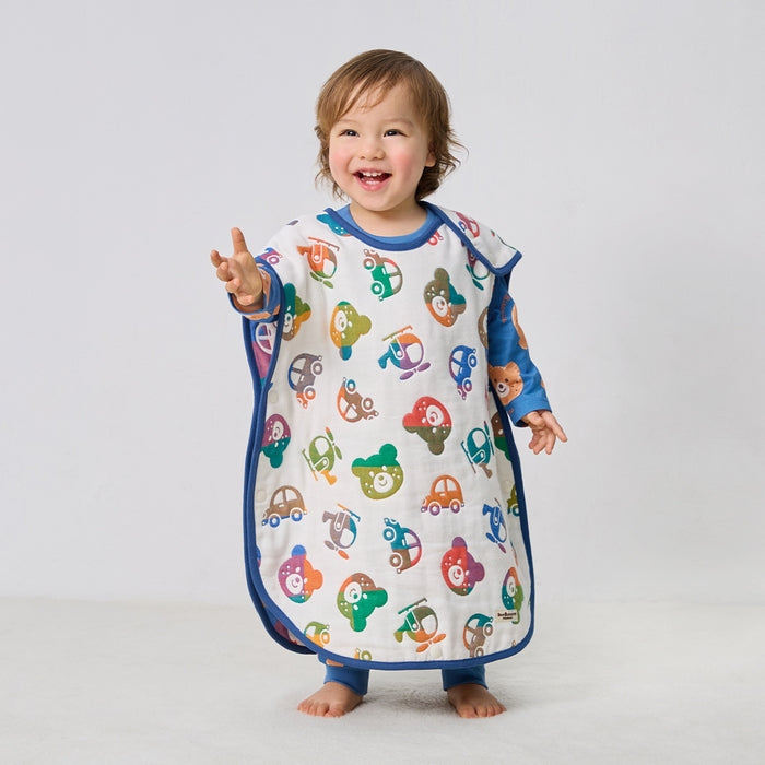 Animal pattern 6-layer gauze sleeper